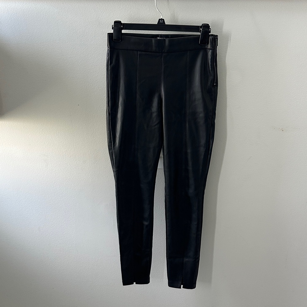 Zara Trafaluc Black Leather Look Leggings